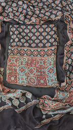 Black pure modal silk 3pc set