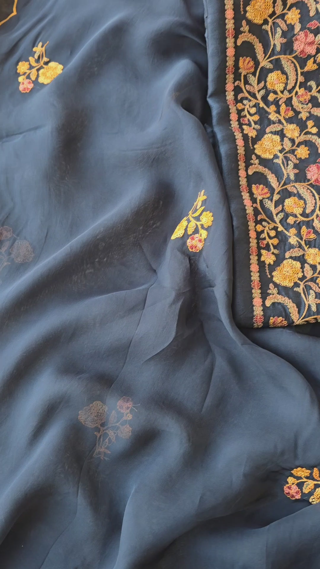 Teal blue russian silk suit set